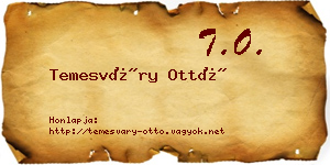 Temesváry Ottó névjegykártya